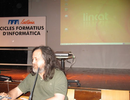 Fotografia Stallman al Lacetania de Manresa